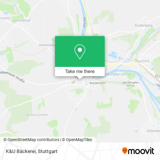 Карта K&U Bäckerei