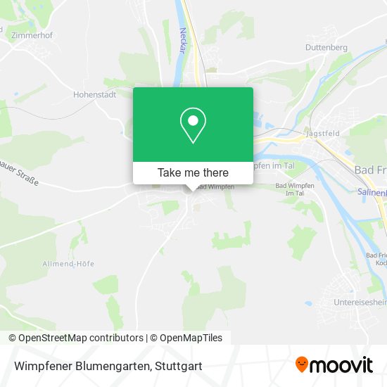 Карта Wimpfener Blumengarten