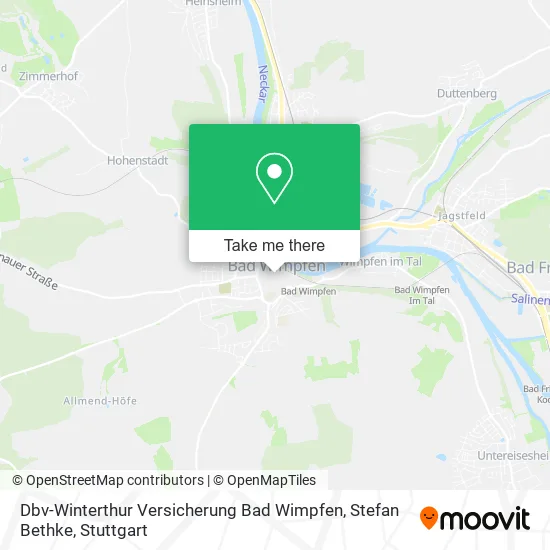 Карта Dbv-Winterthur Versicherung Bad Wimpfen, Stefan Bethke
