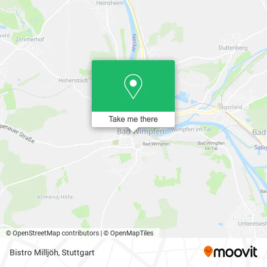 Карта Bistro Milljöh