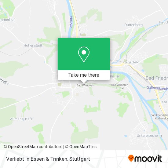 Карта Verliebt in Essen & Trinken