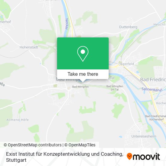 Exist Institut für Konzeptentwicklung und Coaching map