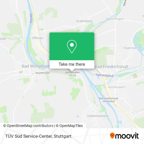 Карта TÜV Süd Service-Center