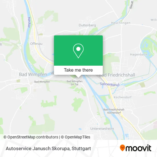 Карта Autoservice Janusch Skorupa