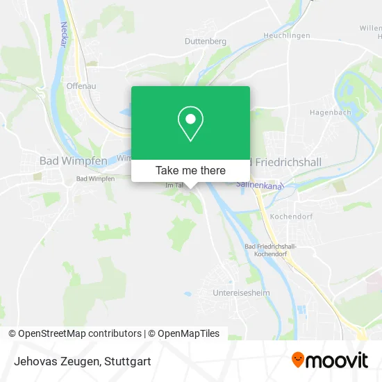 Карта Jehovas Zeugen