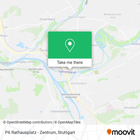 P6 Rathausplatz - Zentrum map