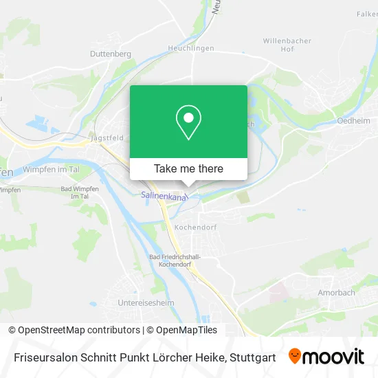 Карта Friseursalon Schnitt Punkt Lörcher Heike