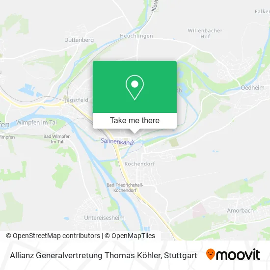 Карта Allianz Generalvertretung Thomas Köhler
