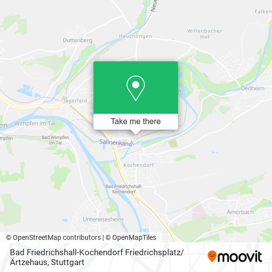 Карта Bad Friedrichshall-Kochendorf Friedrichsplatz / Ärtzehaus