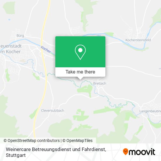 Weinercare Betreuungsdienst und Fahrdienst map