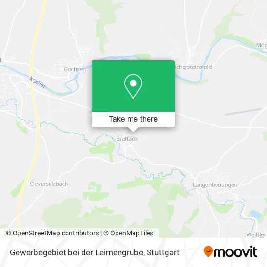 Карта Gewerbegebiet bei der Leimengrube