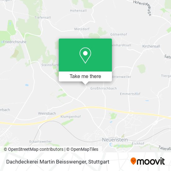 Dachdeckerei Martin Beisswenger map
