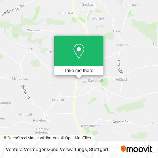 Ventura Vermögens-und Verwaltungs map