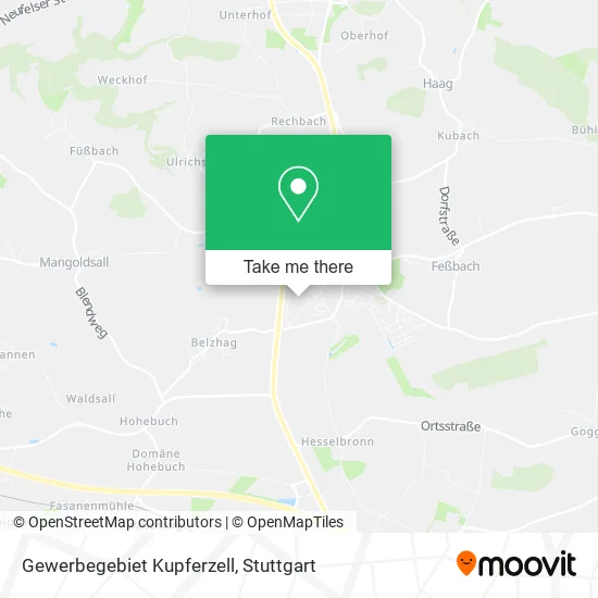 Карта Gewerbegebiet Kupferzell