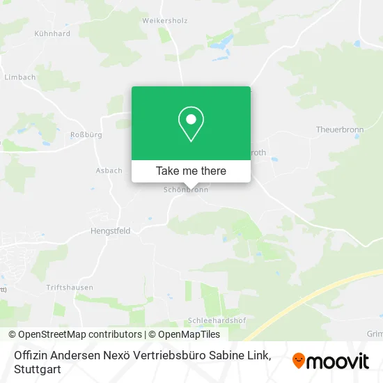 Карта Offizin Andersen Nexö Vertriebsbüro Sabine Link