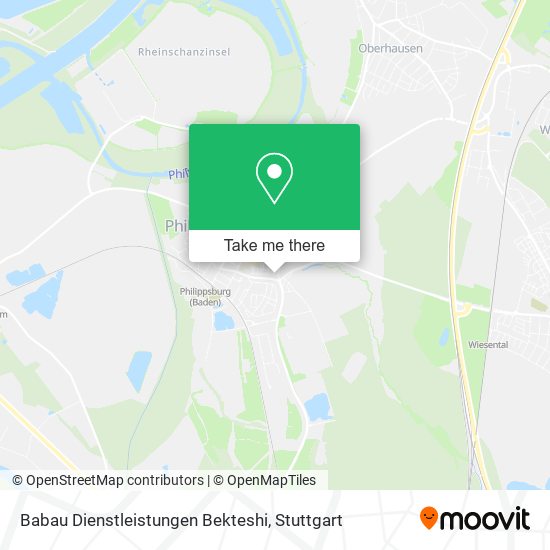 Babau Dienstleistungen Bekteshi map