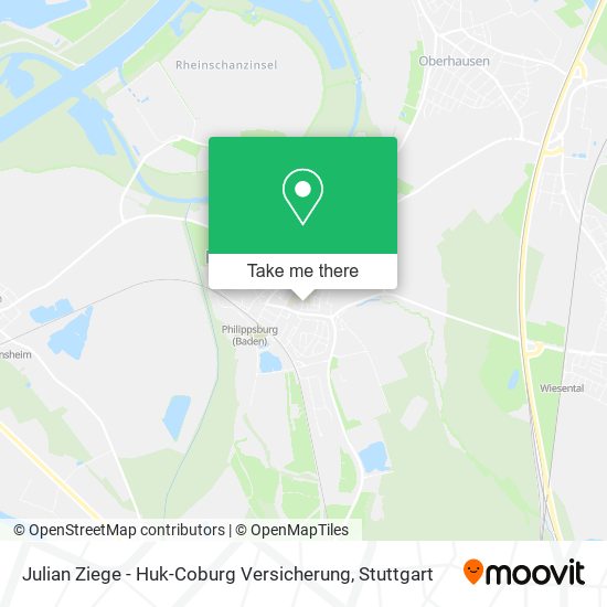 Julian Ziege - Huk-Coburg Versicherung map