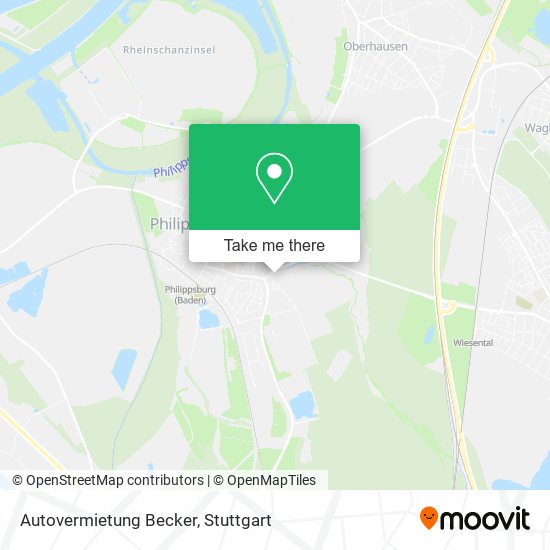 Autovermietung Becker map