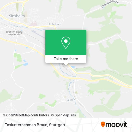 Taxiunternehmen Braun map