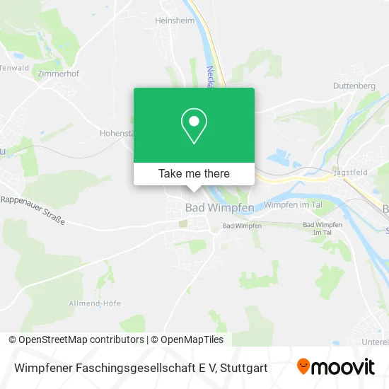 Карта Wimpfener Faschingsgesellschaft E V