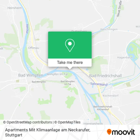Карта Apartments Mit Klimaanlage am Neckarufer
