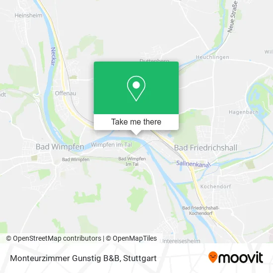 Карта Monteurzimmer Gunstig B&B