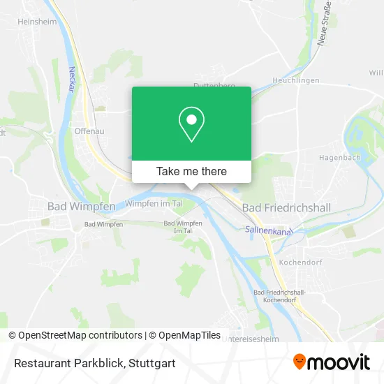 Карта Restaurant Parkblick