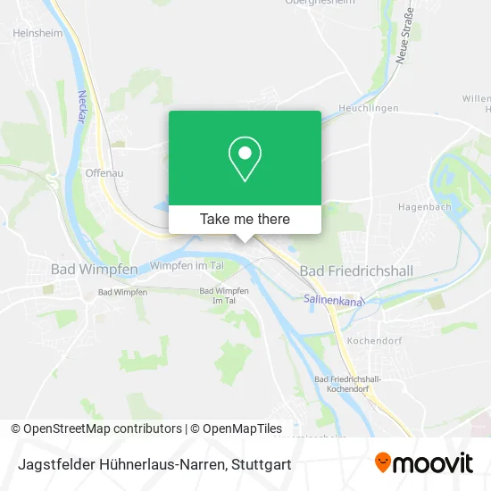 Карта Jagstfelder Hühnerlaus-Narren