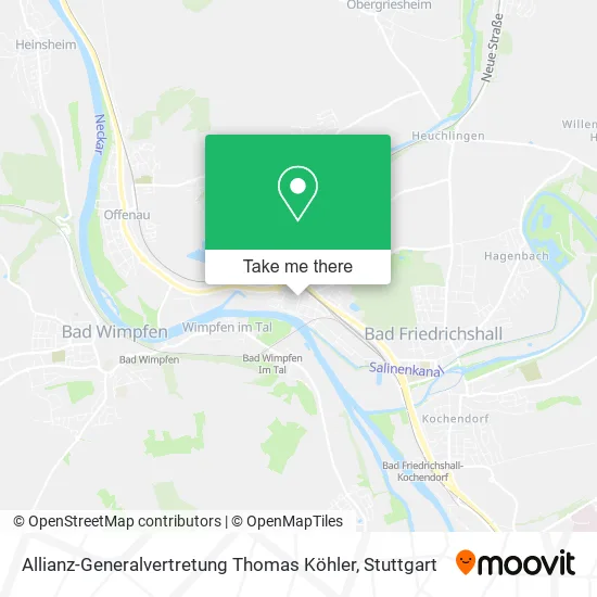 Карта Allianz-Generalvertretung Thomas Köhler