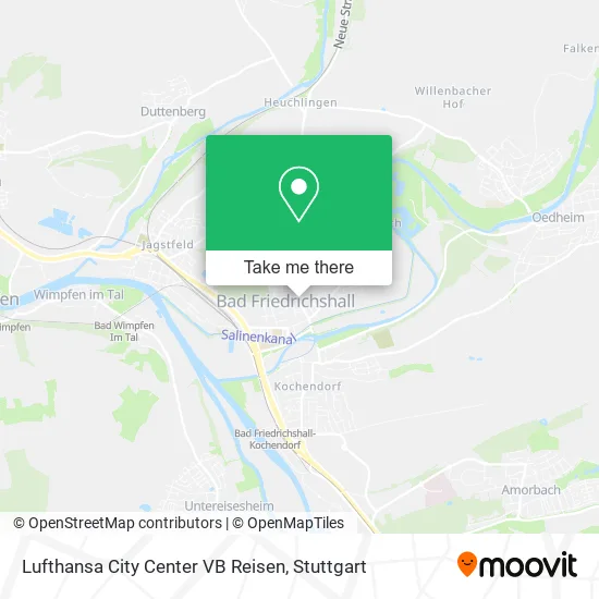 Карта Lufthansa City Center VB Reisen