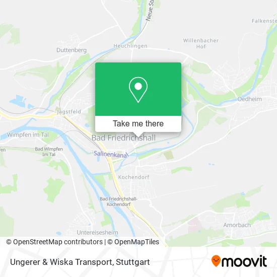 Карта Ungerer & Wiska Transport