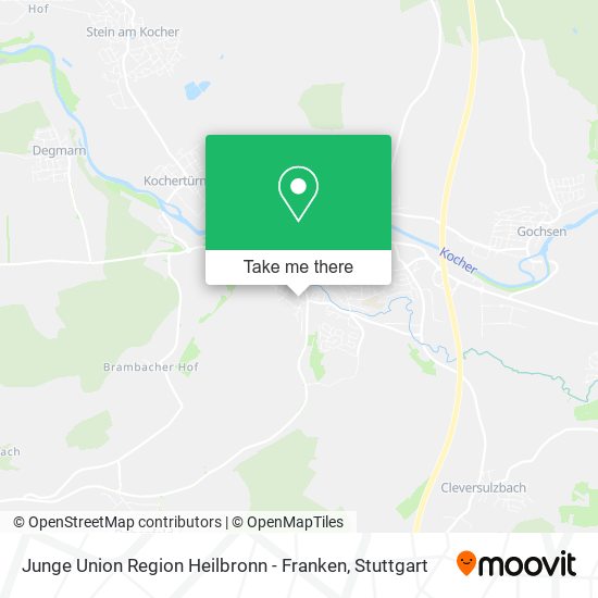 Junge Union Region Heilbronn - Franken map