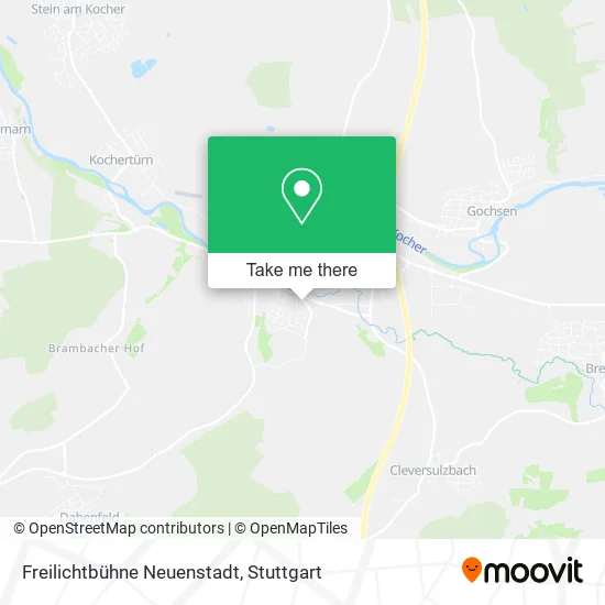 Карта Freilichtbühne Neuenstadt