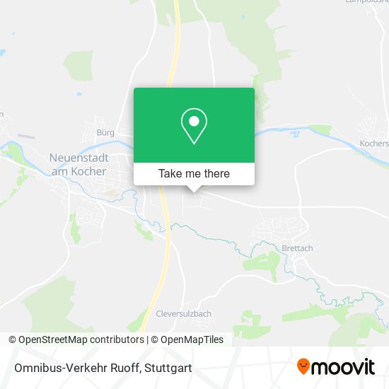 Omnibus-Verkehr Ruoff map