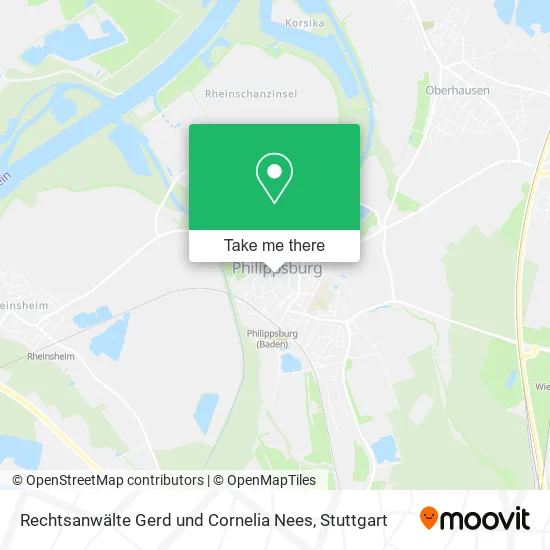 Карта Rechtsanwälte Gerd und Cornelia Nees