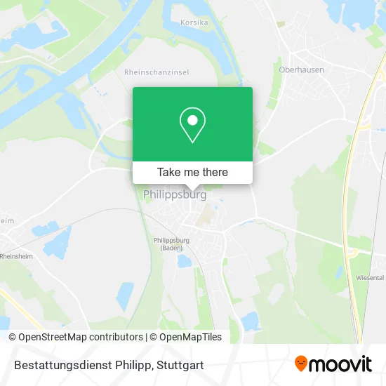Карта Bestattungsdienst Philipp