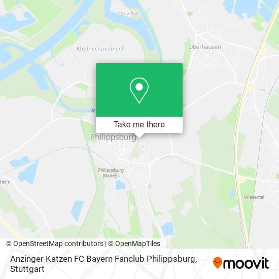 Anzinger Katzen FC Bayern Fanclub Philippsburg map