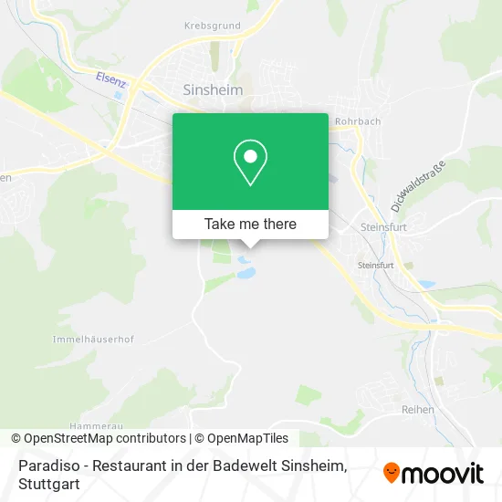 Карта Paradiso - Restaurant in der Badewelt Sinsheim