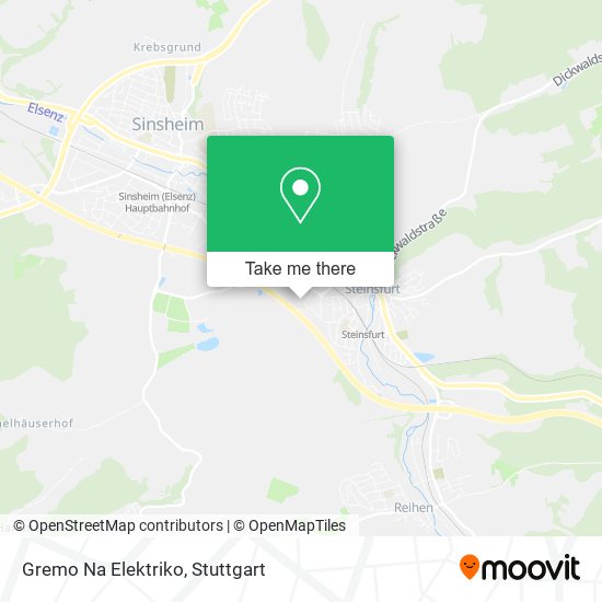 Gremo Na Elektriko map