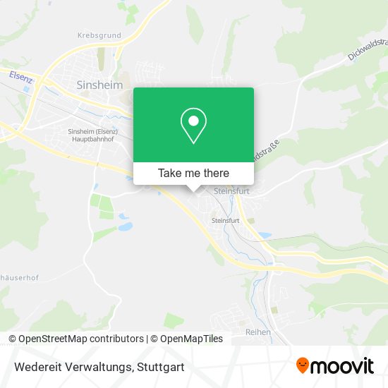 Wedereit Verwaltungs map