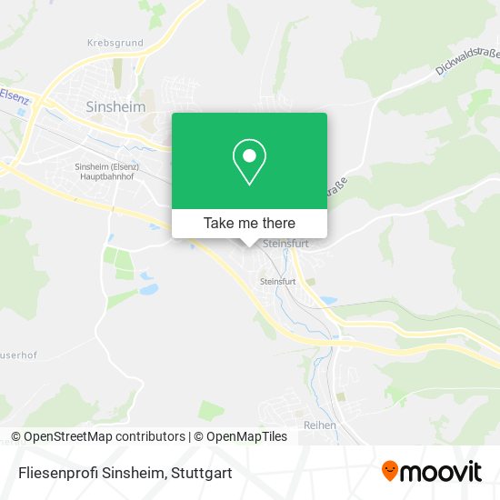 Fliesenprofi Sinsheim map