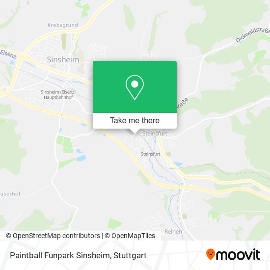 Paintball Funpark Sinsheim map