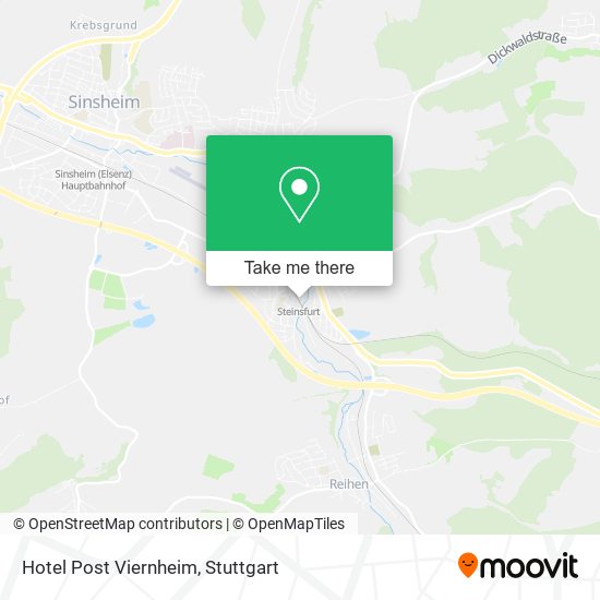 Hotel Post Viernheim map