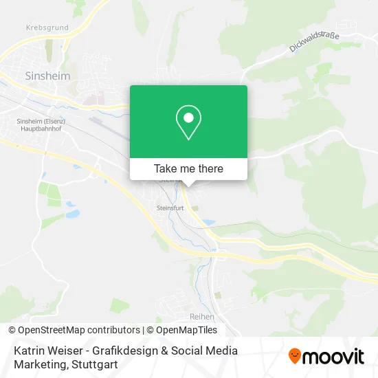 Карта Katrin Weiser - Grafikdesign & Social Media Marketing