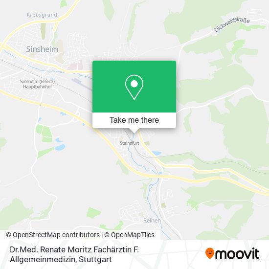 Dr.Med. Renate Moritz Fachärztin F. Allgemeinmedizin map