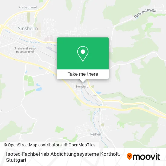 Карта Isotec-Fachbetrieb Abdichtungssysteme Kortholt