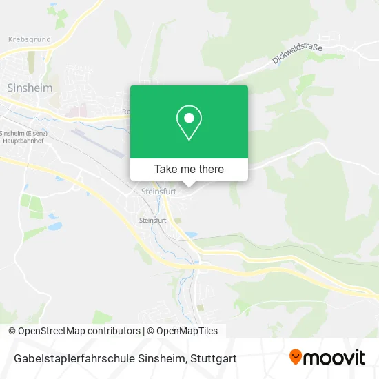 Карта Gabelstaplerfahrschule Sinsheim