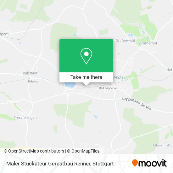 Maler Stuckateur Gerüstbau Renner map
