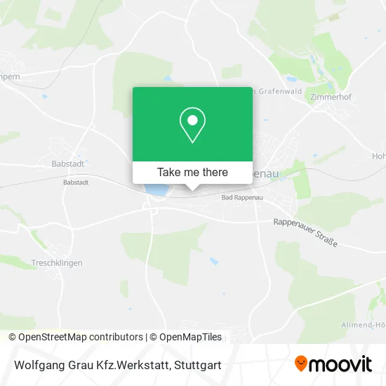 Карта Wolfgang Grau Kfz.Werkstatt