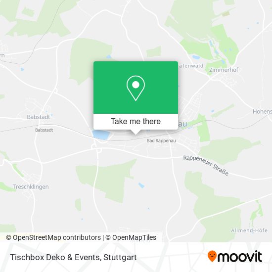Tischbox Deko & Events map
